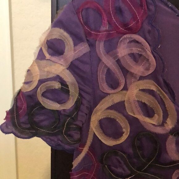 Catherine Malandrino purple silk dress. Size 4 - Picture 9 of 11